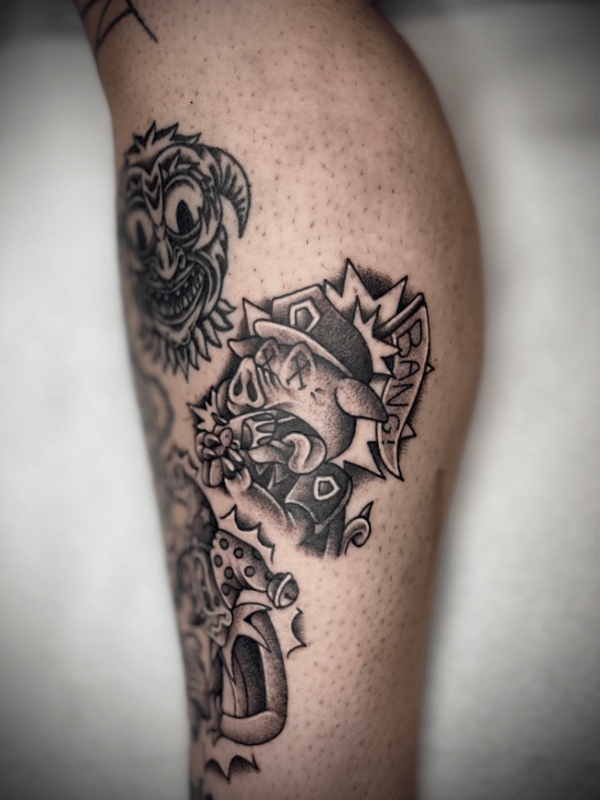 blackwork tattoo by Engram — los angeles