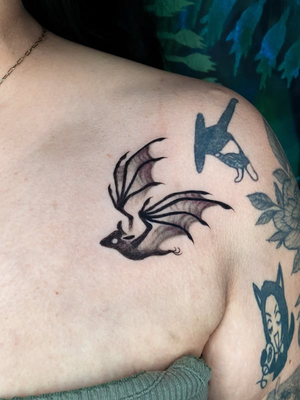 blackwork tattoo by katlyyons — los angeles