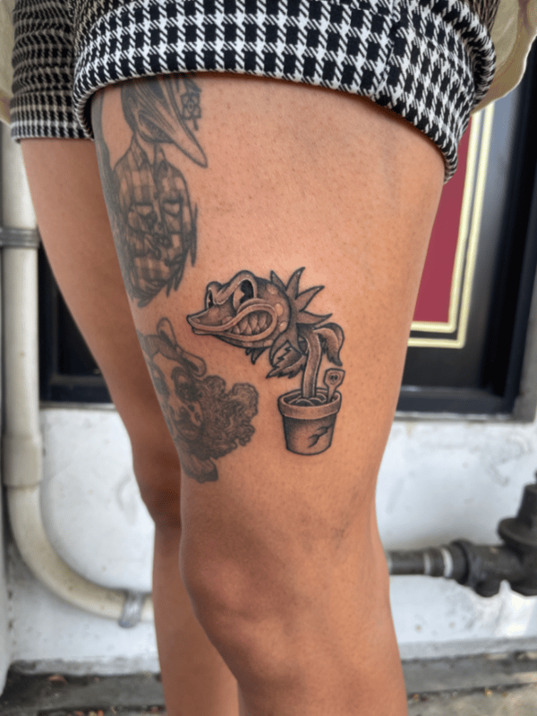 neo-traditional tattoo by Engram — los angeles