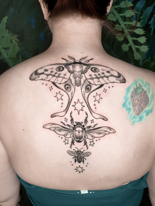 blackwork tattoo by katlyyons — los angeles