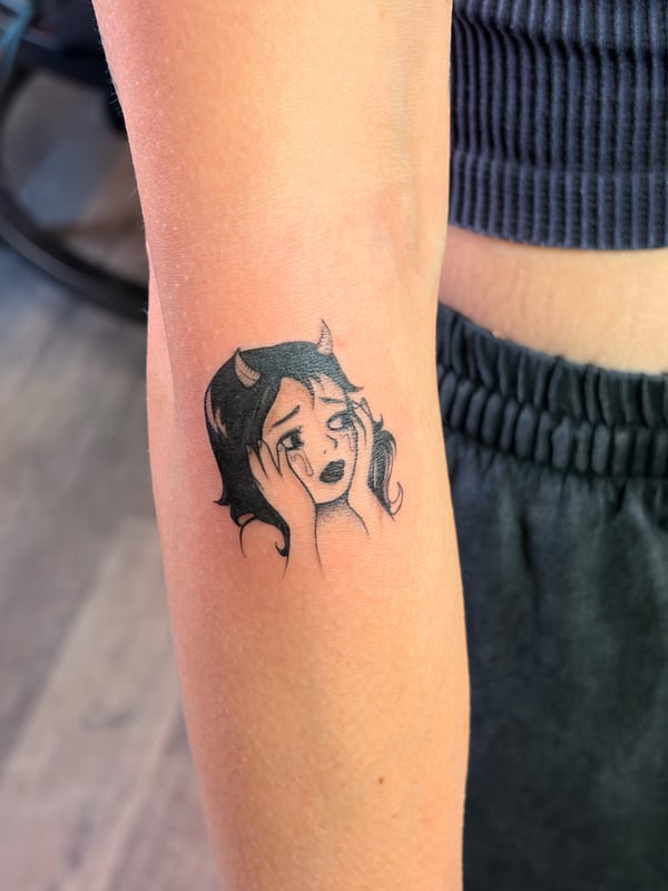 anime tattoo by Vince Espinoza — los angeles
