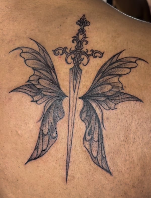 linework tattoo by Dead Pretty Tattoos — los angeles