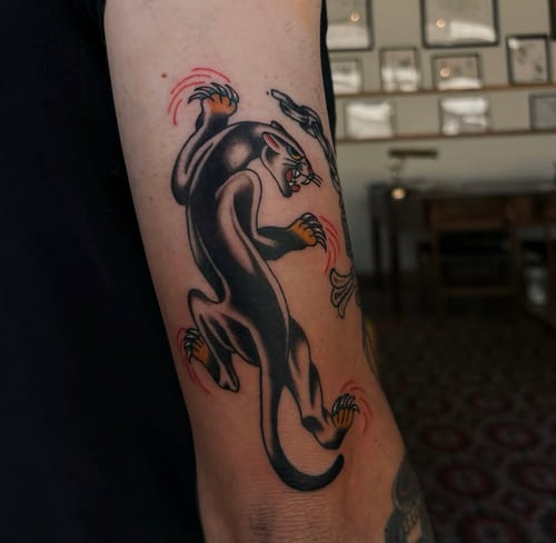 traditional tattoo by velvet devil in los angeles