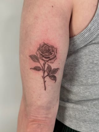 fine line tattoo by Brian Kies