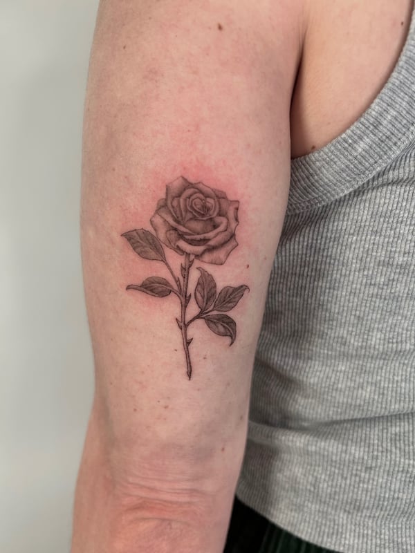 fine line tattoo by Brian Kies — los angeles