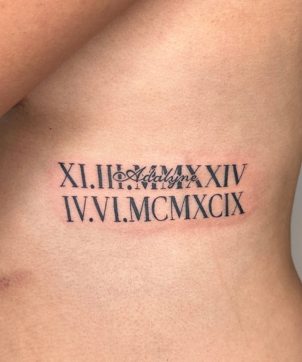 lettering tattoo by NJ TATTOOZ — los angeles