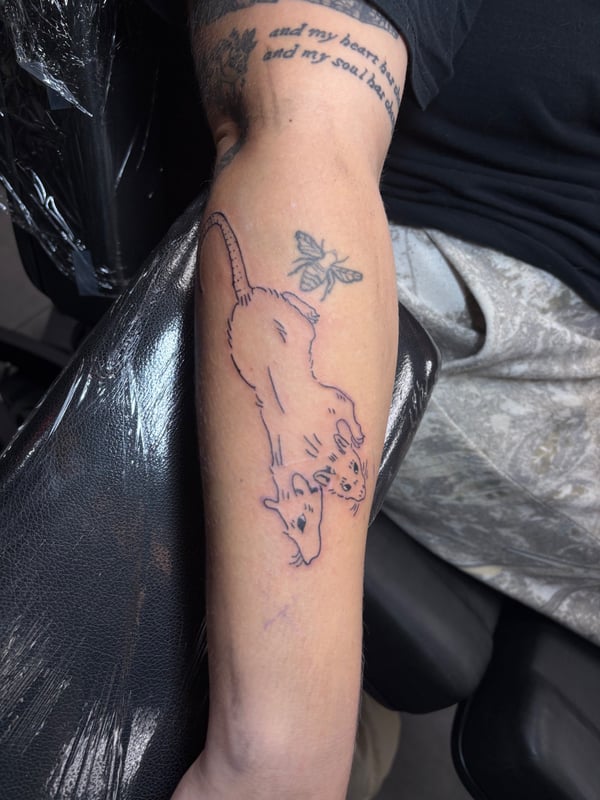 linework tattoo by Hannah  — los angeles