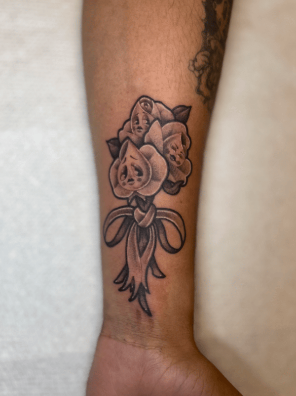 neo-traditional tattoo by Engram — los angeles