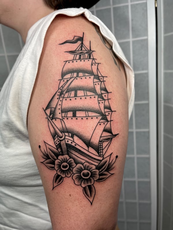 traditional tattoo by Megan Rose — los angeles