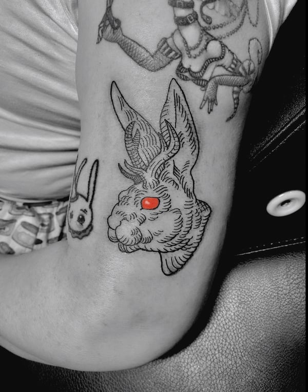 linework tattoo by Tag Devilish — los angeles