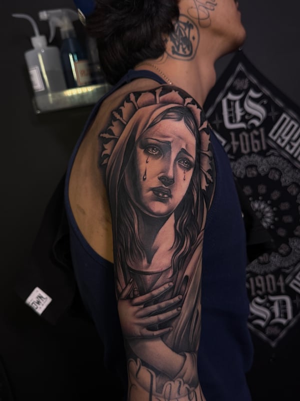 realism tattoo by Eddie Rodriguez — los angeles