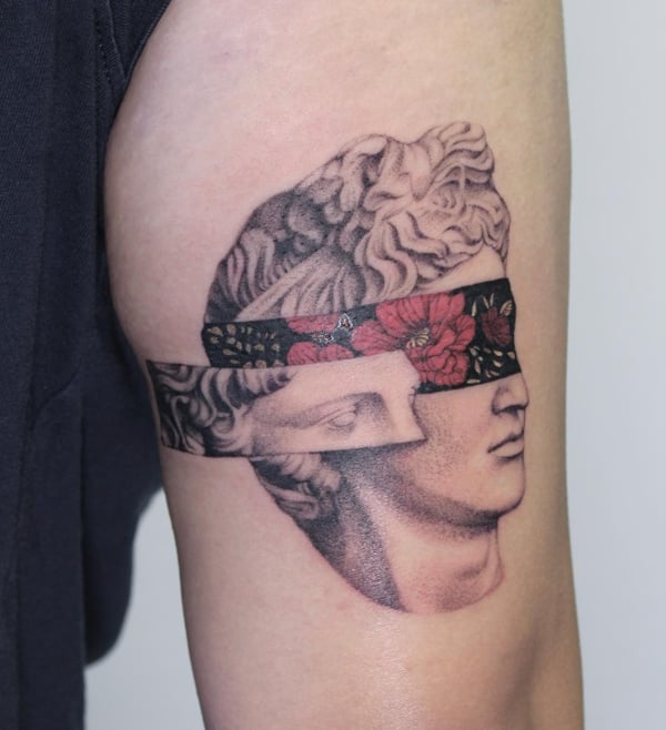 neo-traditional tattoo by Jian Liang — los angeles