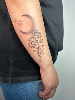 fine line tattoo by Brian Kies