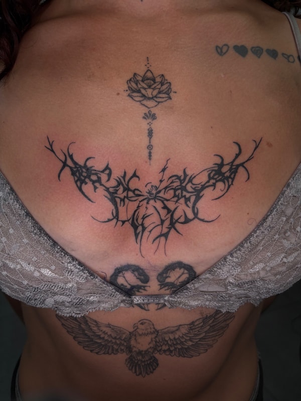 cybersigilism tattoo by hcnnah.mueller in los angeles