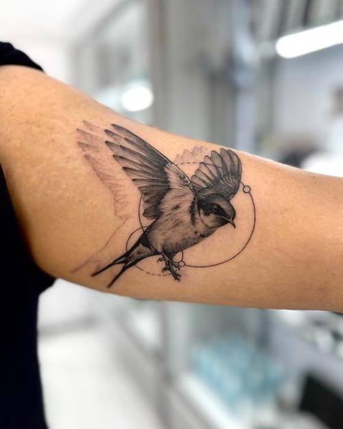 linework tattoo by otaybeatdown in los angeles