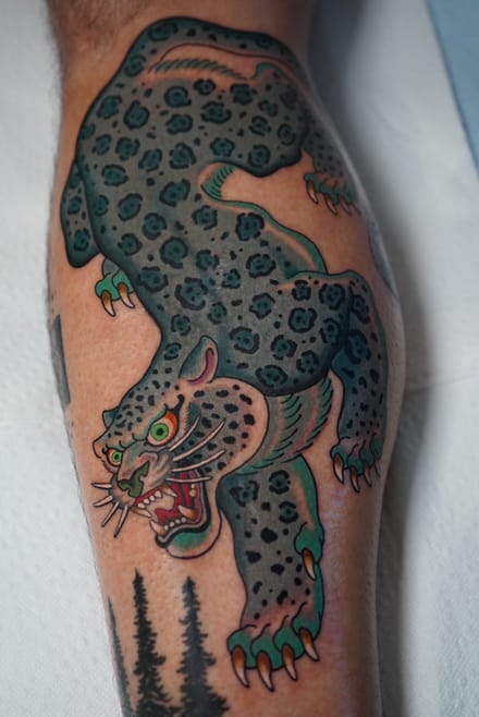 neo-traditional tattoo by megan rose