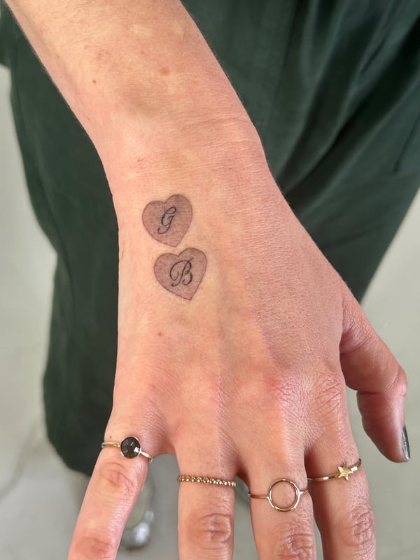 minimalist tattoo by Brian Kies — los angeles