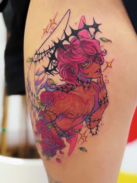 illustrative tattoo by tweetwee