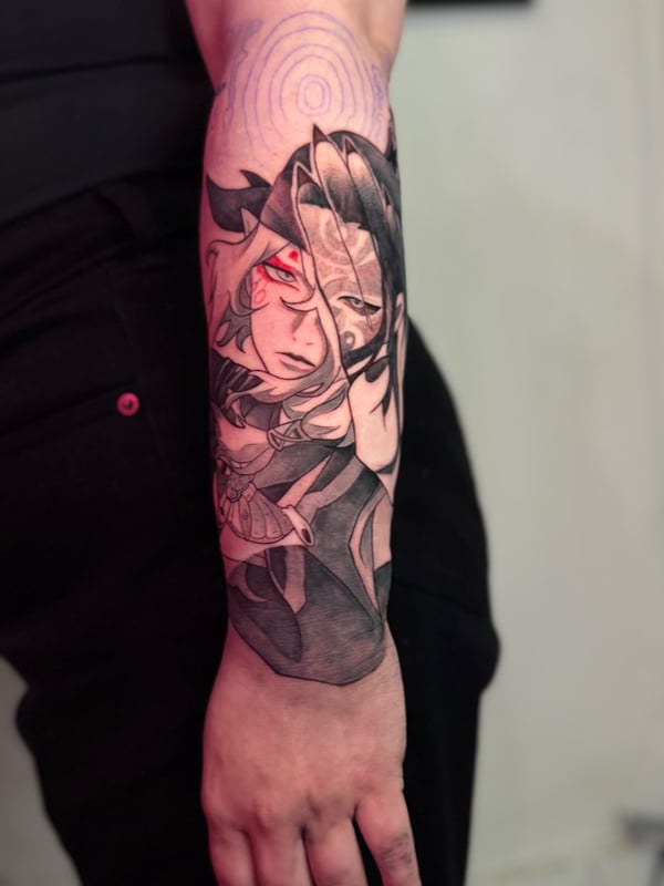 anime tattoo by zealous — los angeles