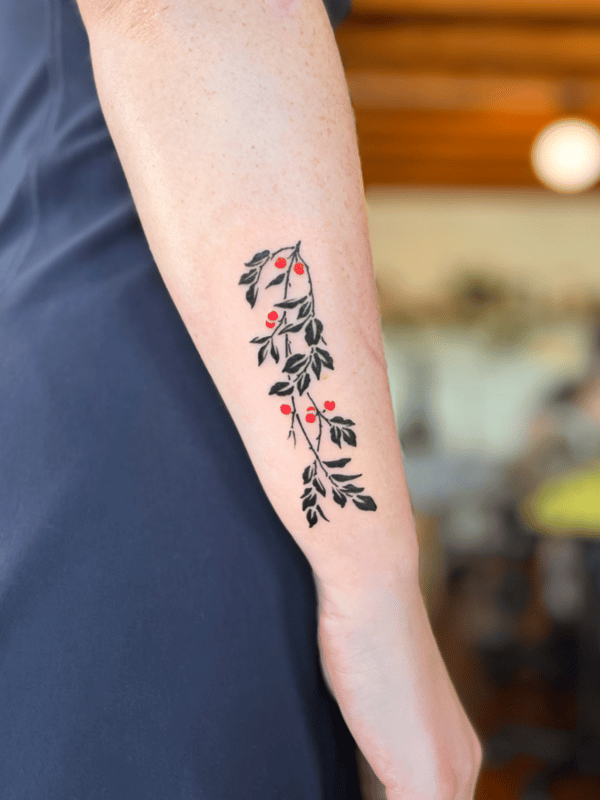 minimalist tattoo by Dylan Aiello — los angeles