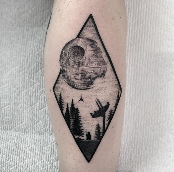 blackwork tattoo by Vince Espinoza — los angeles
