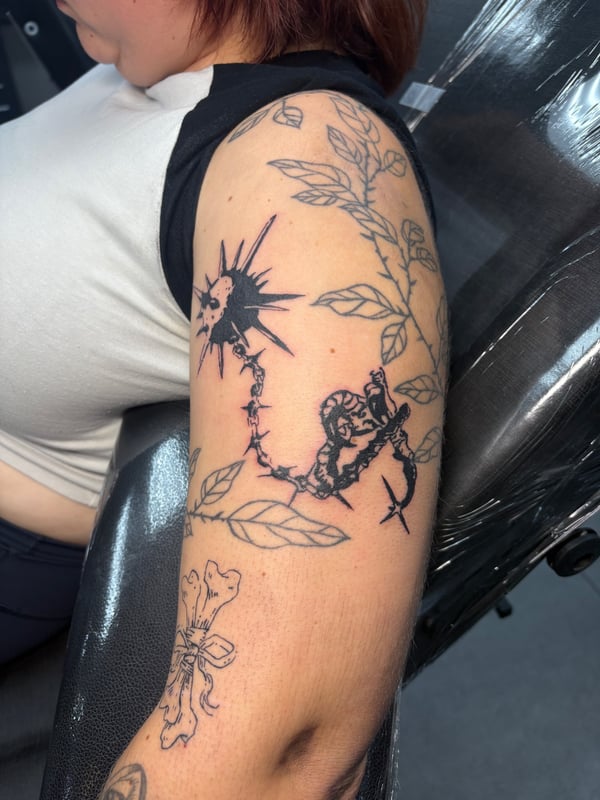linework tattoo by Hannah  — los angeles