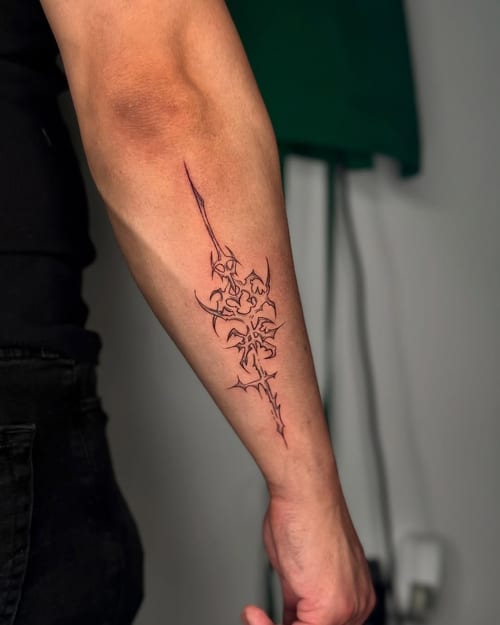linework tattoo by zealous in los angeles