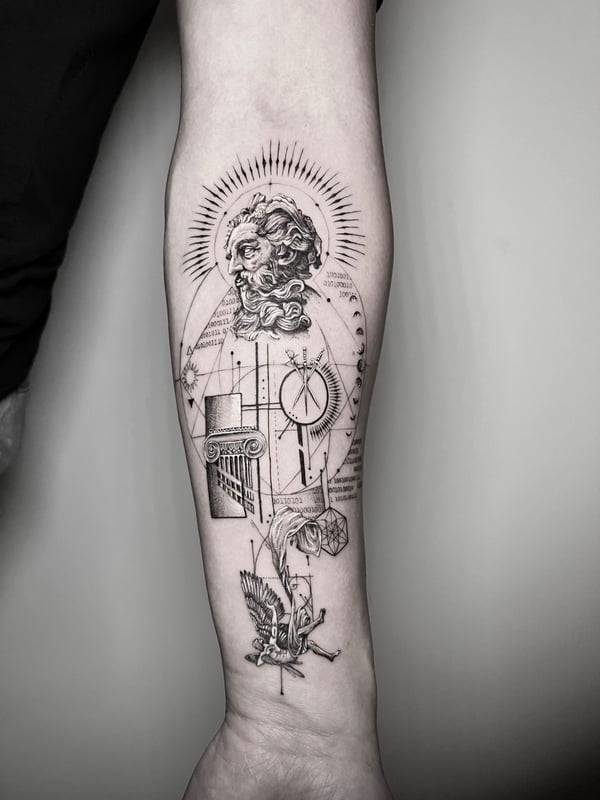 black & grey tattoo by INKEDBy_G — los angeles