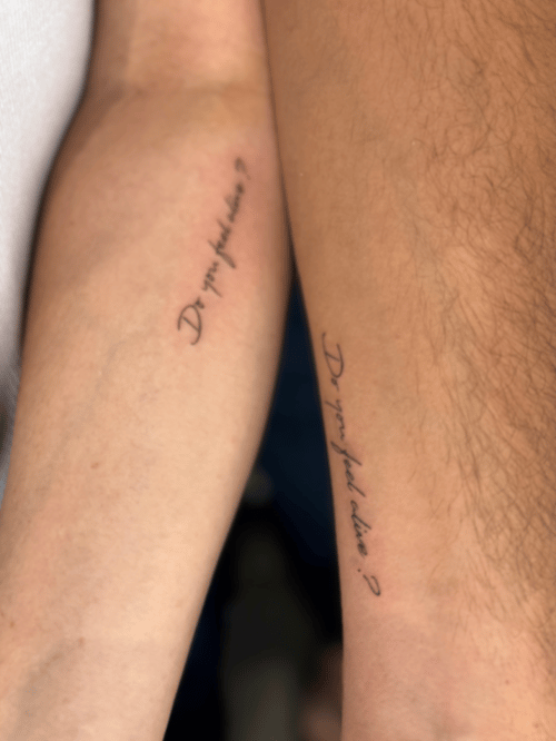 lettering & script tattoo by samantha wilks in downtown la, los angeles