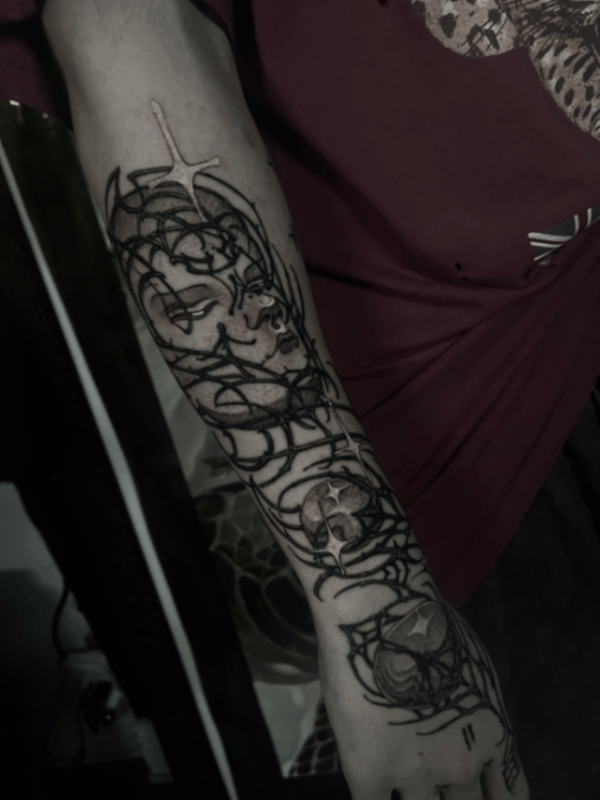 blackwork tattoo by tyler_whitlock — los angeles