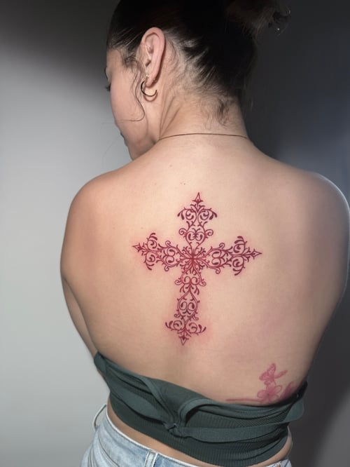 ornamental tattoo by shelby bianco in los angeles