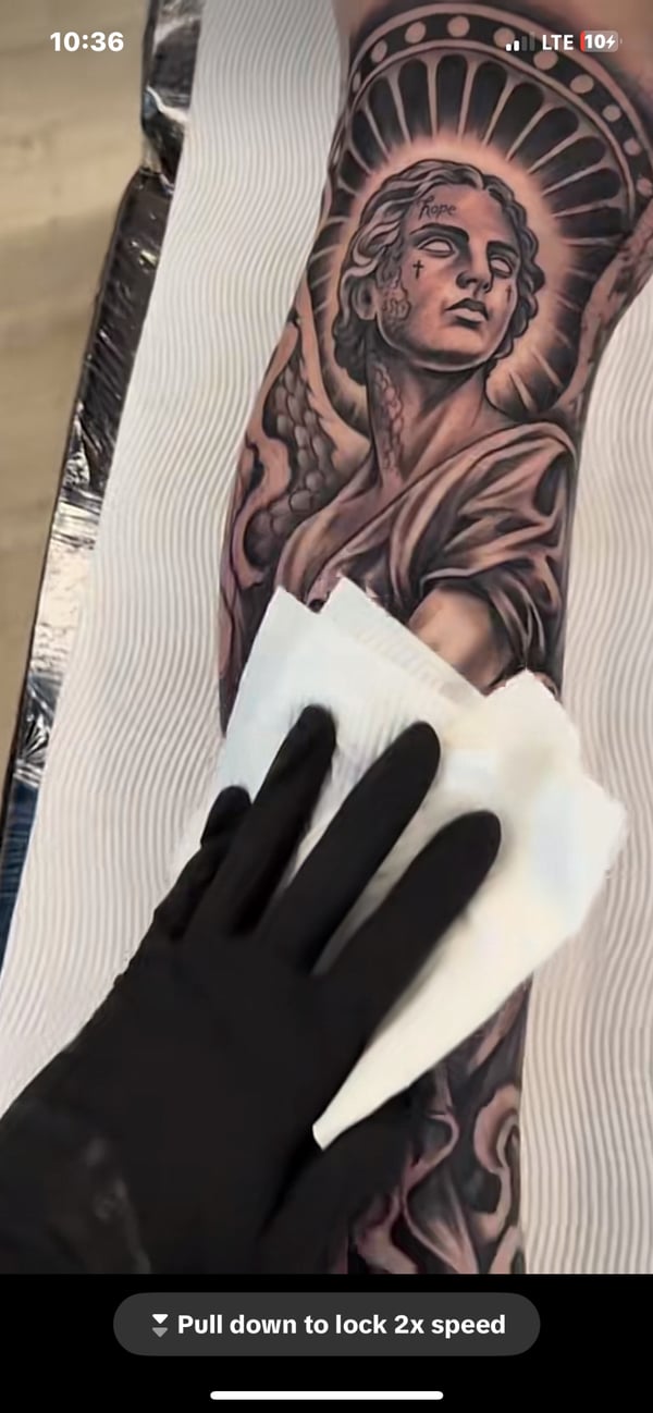 black & grey tattoo — by Philip Meyers, culpeper county