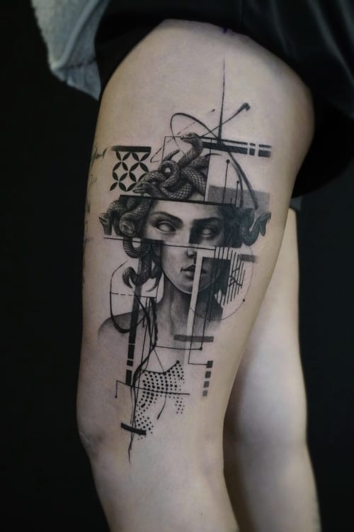 surrealism tattoo by jian liang in highland park, los angeles
