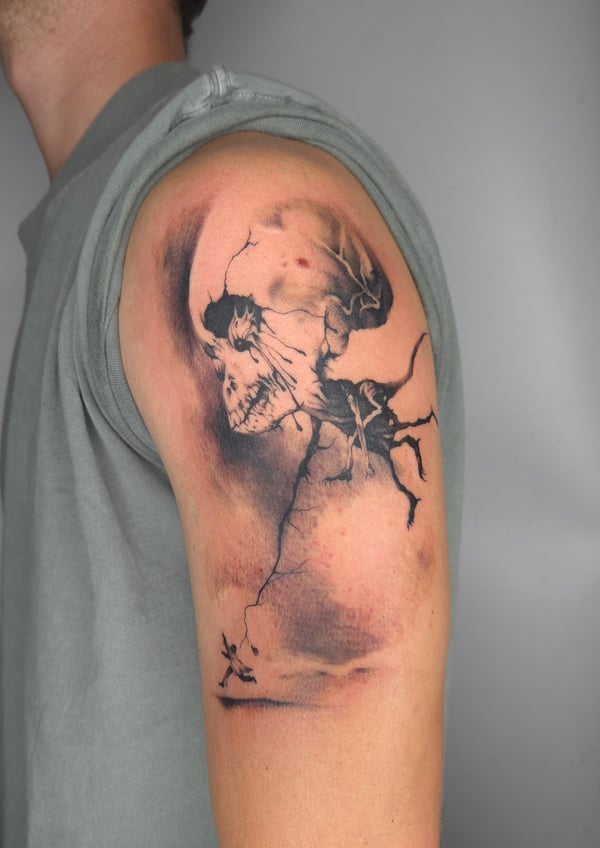 blackwork tattoo by ashynucklestattoo — los angeles
