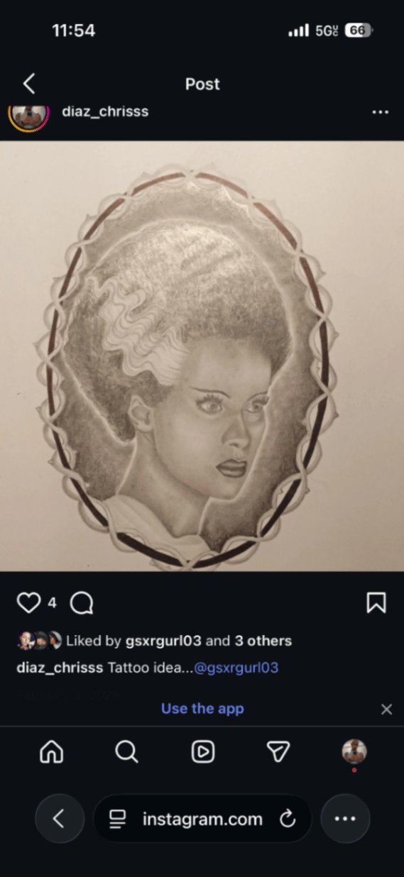 A black and grey realism portrait of a woman with intricate shading and detail, framed in an oval design — by christopher diaz, los angeles