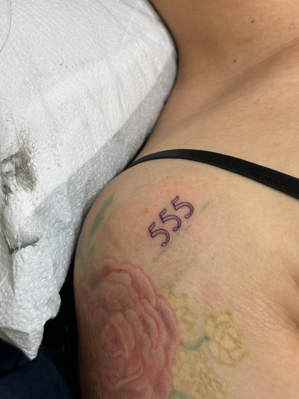 lettering tattoo by Brian Kies — los angeles