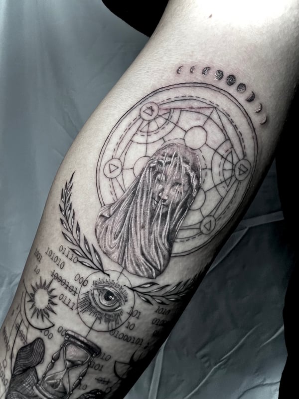black & grey tattoo by INKEDBy_G — los angeles
