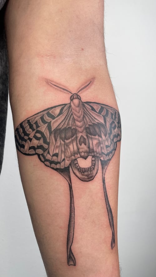 black & grey tattoo by brian kies in los angeles