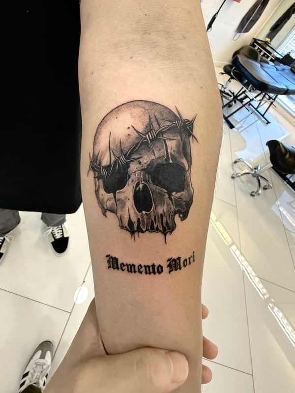black & grey tattoo by 钟逸政 — los angeles