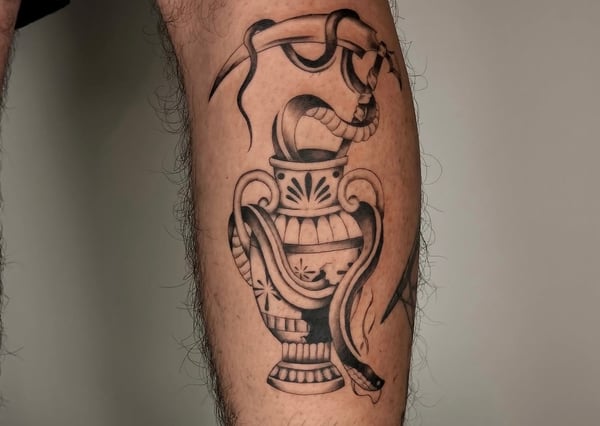 blackwork tattoo by velvet devil — los angeles
