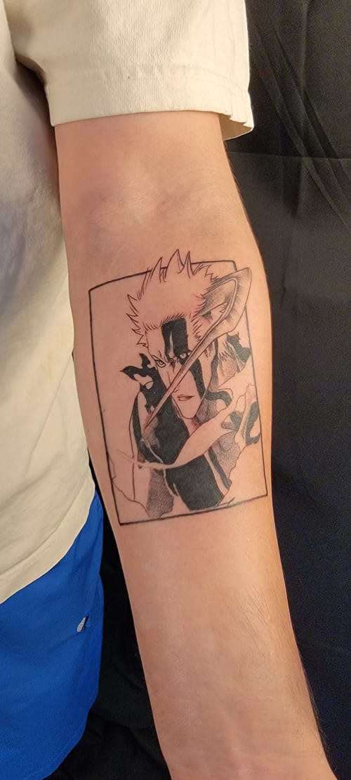 anime tattoo — by Kadriya Truvillion, los angeles