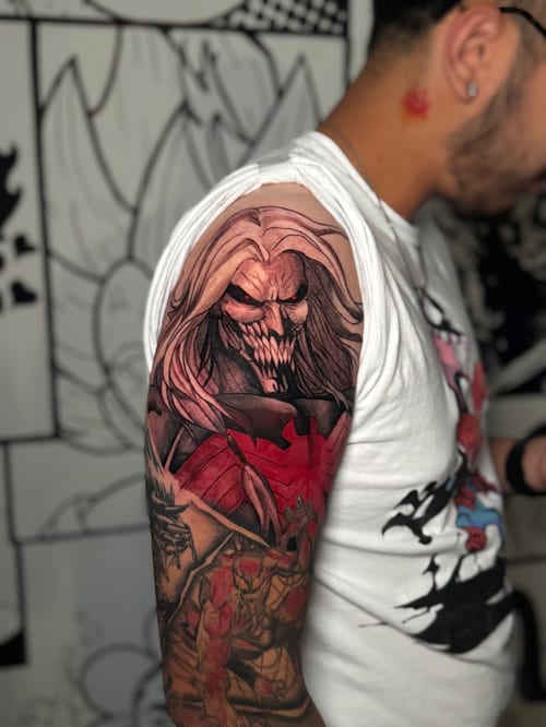 new school tattoo by zealous in arts district, los angeles