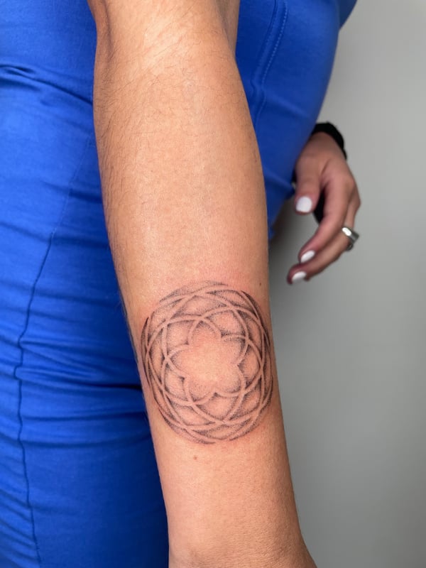 geometric tattoo — by Brian Kies, los angeles