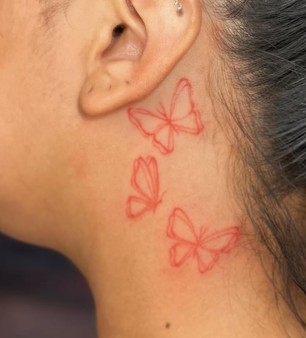 minimalist tattoo by Samantha Wilks — los angeles