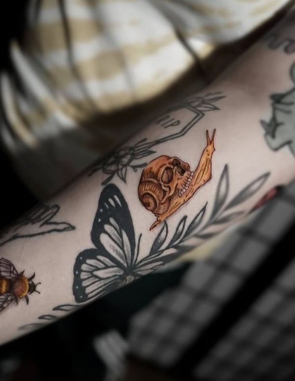 illustrative tattoo by Shelby Bianco — los angeles