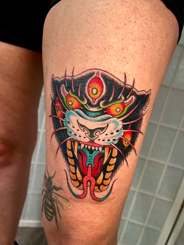 traditional tattoo by megan rose in los angeles