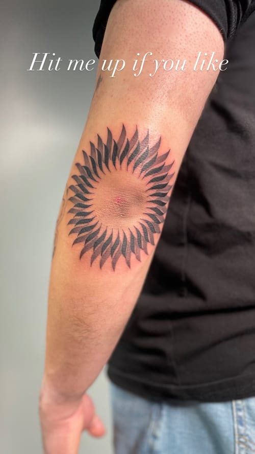 blackwork tattoo by brian kies in highland park, los angeles