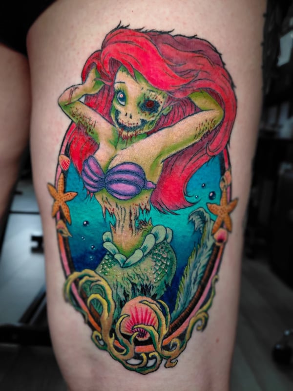 neo-traditional tattoo by anoetic.designs.ultd — los angeles