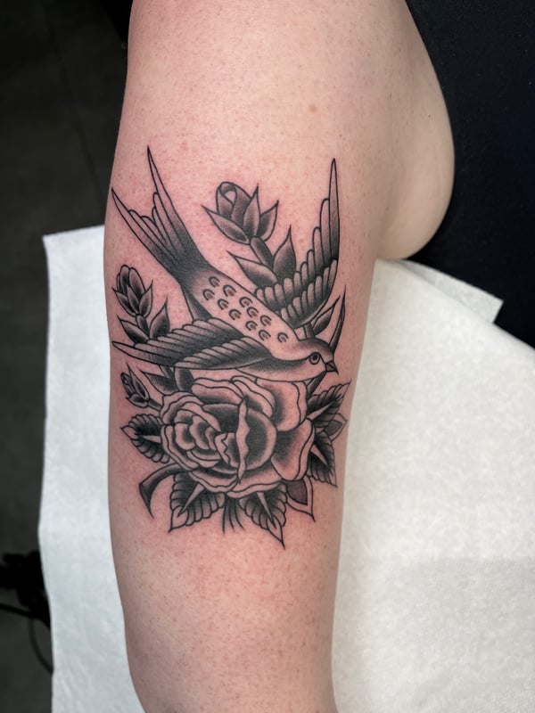 traditional tattoo by Megan Rose — los angeles