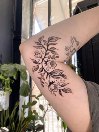 fine line tattoo by katlyyons